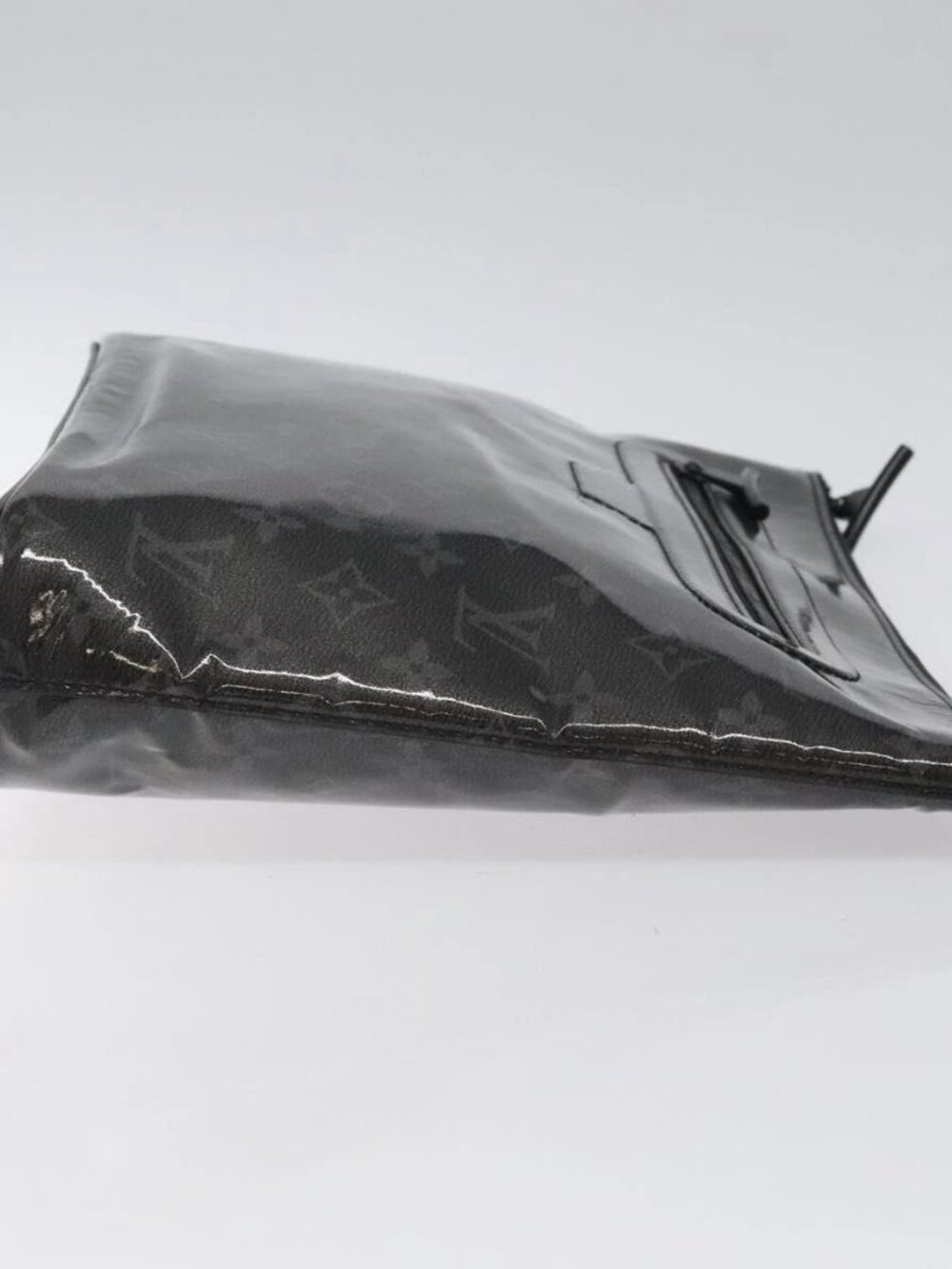 LOUIS VUITTON Eclipse Glaze Pochette Cosmos Clutch Bag M63373 LV Auth BA2380 - Picture 3 of 14